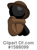 Black Design Mascot Clipart #1588099 by Leo Blanchette