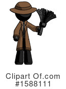 Black Design Mascot Clipart #1588111 by Leo Blanchette