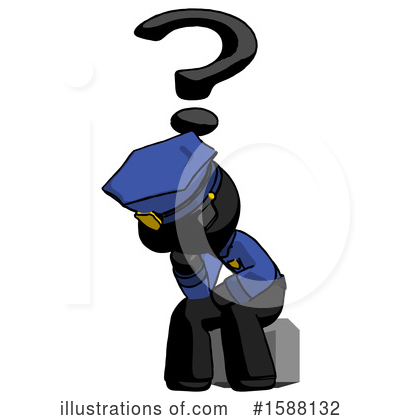 Royalty-Free (RF) Black Design Mascot Clipart Illustration by Leo Blanchette - Stock Sample #1588132