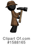 Black Design Mascot Clipart #1588165 by Leo Blanchette