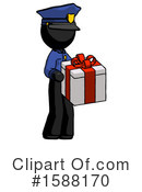 Black Design Mascot Clipart #1588170 by Leo Blanchette