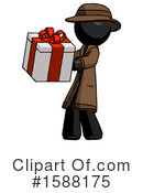 Black Design Mascot Clipart #1588175 by Leo Blanchette