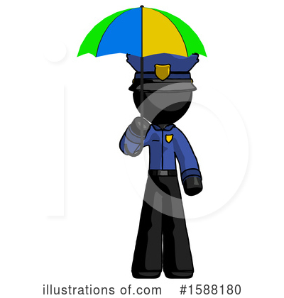 Royalty-Free (RF) Black Design Mascot Clipart Illustration by Leo Blanchette - Stock Sample #1588180