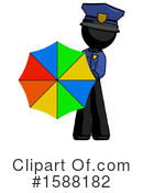 Black Design Mascot Clipart #1588182 by Leo Blanchette