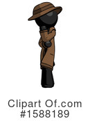 Black Design Mascot Clipart #1588189 by Leo Blanchette
