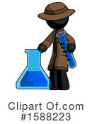 Black Design Mascot Clipart #1588223 by Leo Blanchette