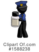 Black Design Mascot Clipart #1588238 by Leo Blanchette