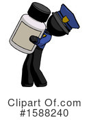 Black Design Mascot Clipart #1588240 by Leo Blanchette