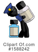 Black Design Mascot Clipart #1588242 by Leo Blanchette