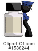Black Design Mascot Clipart #1588244 by Leo Blanchette