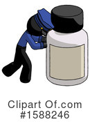 Black Design Mascot Clipart #1588246 by Leo Blanchette