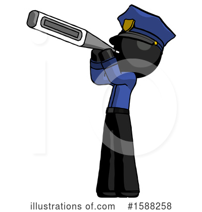 Royalty-Free (RF) Black Design Mascot Clipart Illustration by Leo Blanchette - Stock Sample #1588258