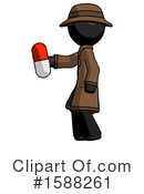 Black Design Mascot Clipart #1588261 by Leo Blanchette