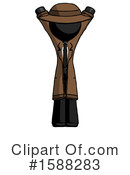 Black Design Mascot Clipart #1588283 by Leo Blanchette