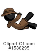 Black Design Mascot Clipart #1588295 by Leo Blanchette