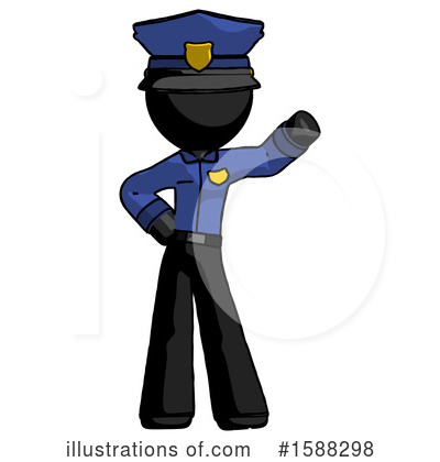 Royalty-Free (RF) Black Design Mascot Clipart Illustration by Leo Blanchette - Stock Sample #1588298