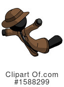 Black Design Mascot Clipart #1588299 by Leo Blanchette