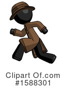 Black Design Mascot Clipart #1588301 by Leo Blanchette