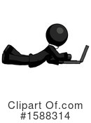 Black Design Mascot Clipart #1588314 by Leo Blanchette