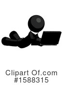 Black Design Mascot Clipart #1588315 by Leo Blanchette