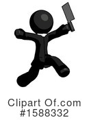 Black Design Mascot Clipart #1588332 by Leo Blanchette