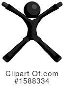 Black Design Mascot Clipart #1588334 by Leo Blanchette