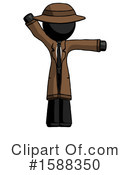 Black Design Mascot Clipart #1588350 by Leo Blanchette