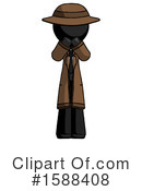 Black Design Mascot Clipart #1588408 by Leo Blanchette