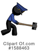 Black Design Mascot Clipart #1588463 by Leo Blanchette