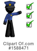Black Design Mascot Clipart #1588471 by Leo Blanchette
