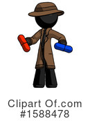 Black Design Mascot Clipart #1588478 by Leo Blanchette