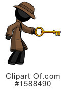 Black Design Mascot Clipart #1588490 by Leo Blanchette