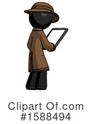 Black Design Mascot Clipart #1588494 by Leo Blanchette