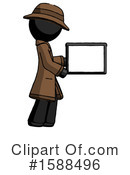 Black Design Mascot Clipart #1588496 by Leo Blanchette