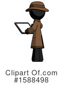 Black Design Mascot Clipart #1588498 by Leo Blanchette