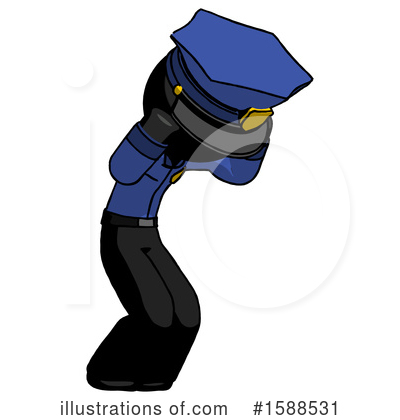 Royalty-Free (RF) Black Design Mascot Clipart Illustration by Leo Blanchette - Stock Sample #1588531