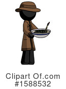 Black Design Mascot Clipart #1588532 by Leo Blanchette
