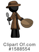 Black Design Mascot Clipart #1588554 by Leo Blanchette