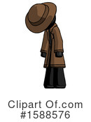 Black Design Mascot Clipart #1588576 by Leo Blanchette