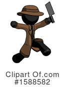 Black Design Mascot Clipart #1588582 by Leo Blanchette