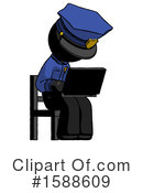 Black Design Mascot Clipart #1588609 by Leo Blanchette