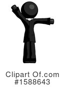 Black Design Mascot Clipart #1588643 by Leo Blanchette