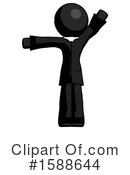Black Design Mascot Clipart #1588644 by Leo Blanchette