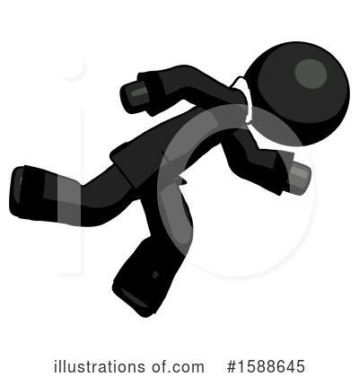 Royalty-Free (RF) Black Design Mascot Clipart Illustration by Leo Blanchette - Stock Sample #1588645