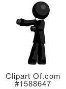 Black Design Mascot Clipart #1588647 by Leo Blanchette