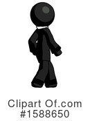 Black Design Mascot Clipart #1588650 by Leo Blanchette