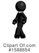 Black Design Mascot Clipart #1588654 by Leo Blanchette