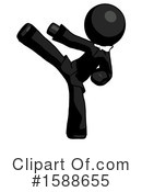 Black Design Mascot Clipart #1588655 by Leo Blanchette