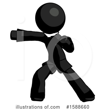 Royalty-Free (RF) Black Design Mascot Clipart Illustration by Leo Blanchette - Stock Sample #1588660