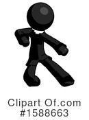 Black Design Mascot Clipart #1588663 by Leo Blanchette